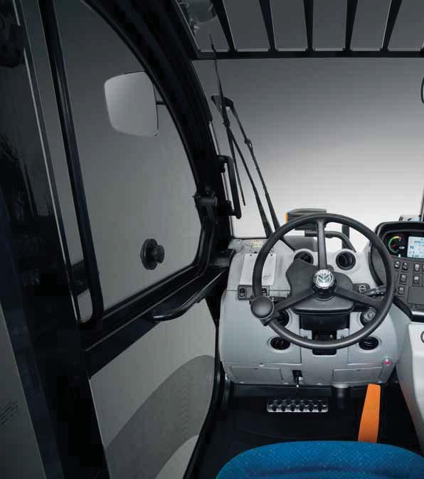 8 9 CAB AND COMFORT SEE MORE FOR BETTER PRODUCTIVITY New Holland has taken its established expertise in tractor cab design and applied it to the all-new 360 Vision Cab.