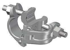 Standard Couplers Steel, drop-forged with T-bolt and shoulder nut.