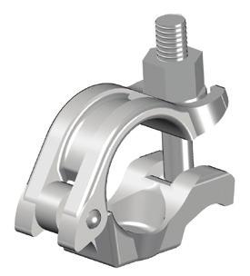 plate Half Coupler with long T-bolt 5FKUP30001 0,5 Ø 48,3, 22 A/F, galvanized, w. t-bolt, w.