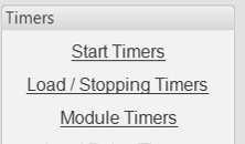 5.6 TIMERS Many timers are associated with alarms. Where this occurs, the timer for the alarm is located on the same page as the alarm setting.