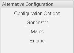 5.12.2 ALTERNATIVE CONFIGURATIONS EDITOR The Alternative Configurations Editor allows for editing of the parameters that will be changed