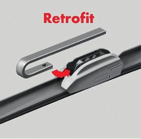 Flexible solution for covering the most common so-called OE wiper arms and newer