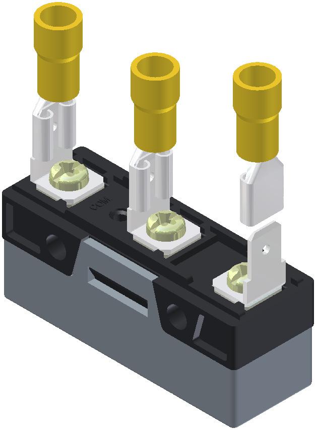 8 (Not Supplied) 8mm When installing cables: - Use appropriate driver for the applied load (IEC 61058-1). - Do not exceed the specified torque. - Test the fixation drivers before applying the load. 1.