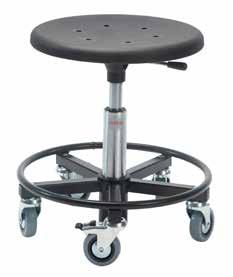 480 mm steel base with foot ring 75 mm easy rolling castors, 2 with brakes Sigma 400RS Item no.