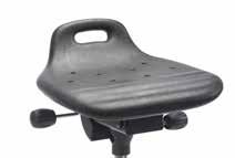 : 40 2 004 2 000 Seating height: 54-73 cm Alternative seating heights: 45-58 37-44 cm 500 mm aluminium base 50 mm easy rolling castors OMEGA accessories Castors/glides Omega - Trumpet Item no.