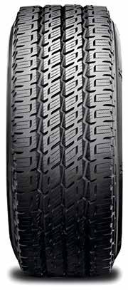 59 4-Rib Pattern for LT-Metric Sizes WHEEL DIAMETER 16 17 18 20 22 LT tires with an E load range have a 10-ply rating. TIRE SIZE STOCK NUMBER TREAD DEPTH INFLATED DIMENSIONS (1/32 ) Dia. (in.