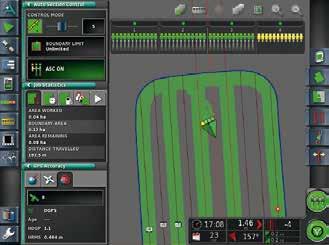 Everything runs on a single, clear user interface, from tractor functions to ISOBUS applications, automatic steering, control systems and data management.