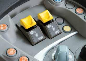 Standard in all cab configurations, the PTO engagement comes with the easy but safe push-button controls.