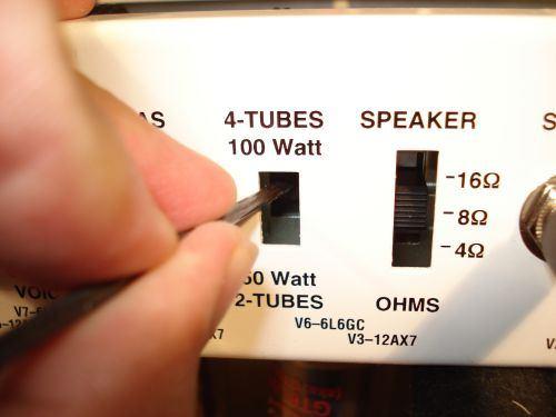NOTE: On the back is where you will find the OHM setting, make sure the speaker matches the OHM setting.