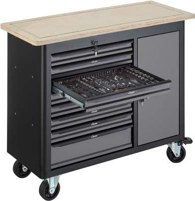 1000 L Tool trolley with assortment V1000