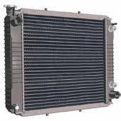 Soft rubber isolator mounted radiators are protected from frame vibration and stresses, increasing reliability and