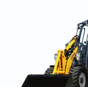 SUPERIOR MANEUVERABILITY Articulated steering with angles up to 45 degrees offer excellent