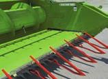 For grain harvesting, the cutterbar table can be continuously extended forward up to 20 cm or retracted by as much as 10 cm to optimise the crop flow and maximise output.