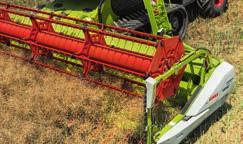 The table of the CERIO cutterbars can be adjusted manually from 10 to + 10 cm in order to optimise the crop flow.