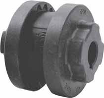 To order complete couplings, specify coupling size with flange symbol (J) giving bore and keyseat. Refer to page F1 3 to order the required coupling. DIMENSIONS (in.