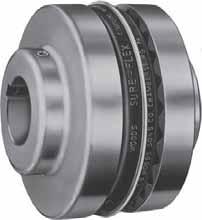 and less than L minus.85 times the sum of the two bore diameters. To order complete couplings, specify coupling size with flange symbol (S) giving bore and keyseat.