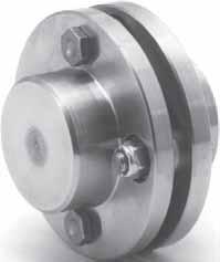bearing. The AR coupling consists of two hubs and one set of standard hardware, including stainless steel flex discs.