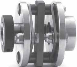CLOSE COUPLE AX SERIES 4 BOLT CLOSE COUPLED COUPLING (GENERAL USE) The AX series close coupling is made up of two hubs, a steel spacer block, two stainless flex discs and AX hardware.
