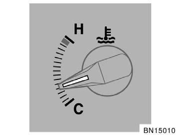 It is not a malfunction even if the needle of the engine coolant temperature gauge returns to C when the ignition switch is turned to the START position.