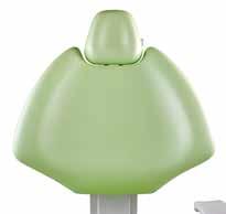 The anatomical shape of the chair, in addition to maintaining the patient in the ideal position,