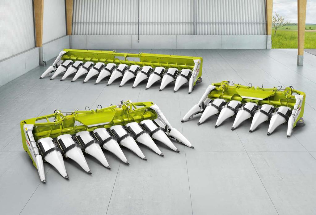 The new maize picker A wealth of choice for maize harvesting. The CLAAS maize picker line-up offers the right front attachment for any operating conditions.