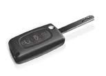 O p e n i n g Remote control key Opening the boot Fuel tank C B A I E A. Key release / storage. B. Locking of the vehicle. C. Unlocking of the vehicle. D. Guide-me-home lighting.