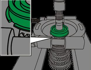 synchronizer ring for the third gear (5) off the output shaft.