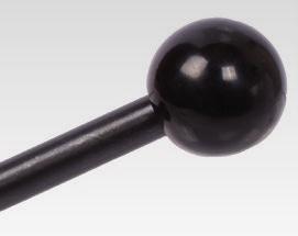 Control Levers 223 St Material: Steel, precision turned and burnished. Ball knob made from plastic. Ball knob DIN 319 Ordering Details: e.g.: Product No. 666 132 00, Control Lever 223 St Product No.