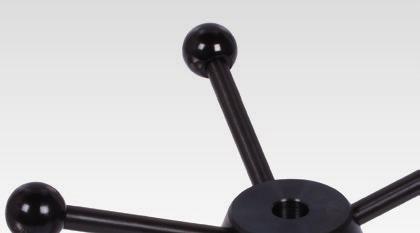 Cranked Handles 471 Material: Crank body made from aluminium. Revolving cylindrical handle: Plastic black. Modern design. Ordering Details: e.g.: Product No.