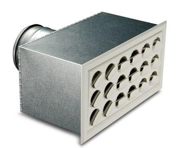 Materials and surface treatment The diffuser face is made of sheet steel and aluminium. The ALV commissioning box is made of galvanized sheet steel.