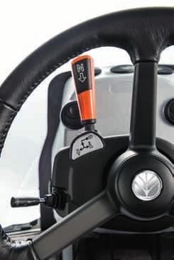 reverse shuttle is operated via the steering column or the CommandGrip handle fitted on