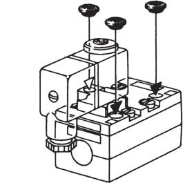see order code. Mounting pins with a flow control are replaced by pins without a flow control to remove an integrated throttling. Mounting pins are delivered in sets of two.