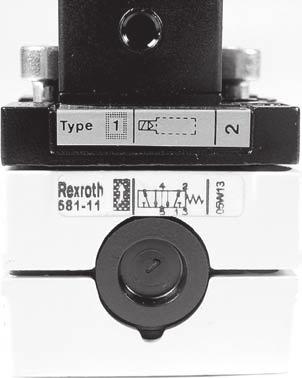 The LOWER label identifies the SERIES BODY SIZE FUNCTION and valve symbol. The UPPER label identifies the type of operator that is controlling the valve as well as the type of actuator(s).