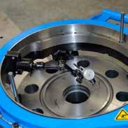 a flange, center and level it, and start cutting in about 30