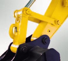 BUCKET LINKAGE The lever of the bucket linkage is made in one piece to improve reliability and to reduce down time when changing