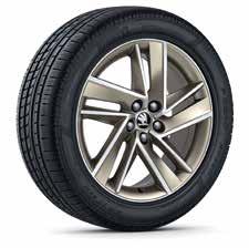 22 23 Did you know, that All the alloy wheels have passed rigorous homologation tests of ŠKODA AUTO to prove their resistance to corrosion, climatic influences and driving strain?