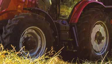 RADIAL TIRES Trelleborg radial tires are available on all 6700S Series tractors. These innovative tires are more flexible. That means they do a much better job of absorbing shock, impact and bumps.