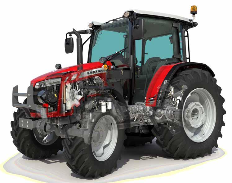 (76) 112 (83) 122 (90) 132 (98) Max torque (Nm) @ 1450rpm 380 410 467 490 540 Rated Engine Speed 2200rpm ENGINE Engine Type AGCO POWER AP44 Number of Cylinders 4 Capacity (cc) 4400 Aspiration Turbo