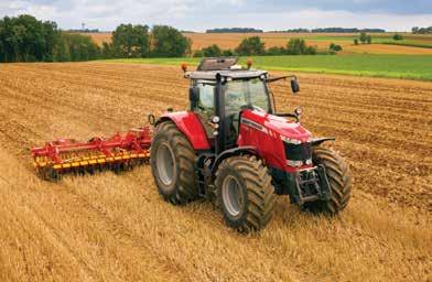 The combination of the wheelbase and the MF 7700 chassis design means that less ballasting weight is needed, ensuring maximum soil preservation and reduced ground pressure during cultivation,