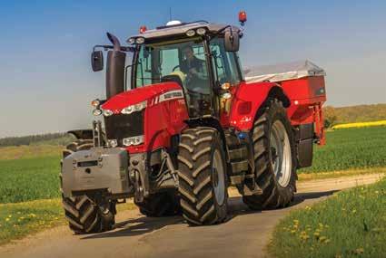 MF 7700 Standard Active Transport Control (ATC) When driving across the headland or transporting heavy mounted equipment, implement bounce can