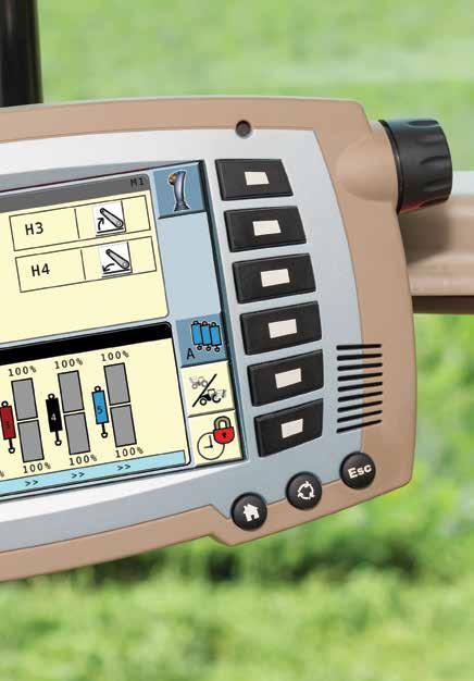 35 4 ISOBUS for total implement control ISOBUS allows an implement manufacturer s control system to be displayed on the console screen, saving owners and operators time and money, with no need to