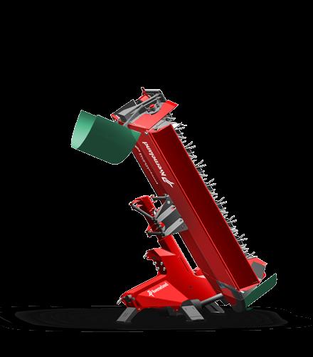 Efficient Transport Adds to a Productive Day Vertical transport has proven to the be the trend for mounted mowers, but the challenge with larger mower conditioners is typically that weight is centred