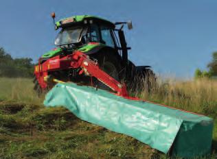 downward angles. This offers great advantages when working on hillsides or along ditches, and also makes it easier to manoeuvre the machine on headlands.
