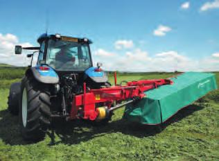 The mower is lifted without activating the three-point linkage of the tractor which needs no