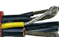 cable for high to extreme mechanical stresses (e.g. dynamic tensile loads, multiple deflections in other planes, flexing work when running over rollers, torsional stresses etc.).