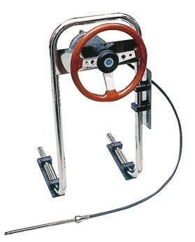 1750 KIT FOR STEERING CABLE CONNEC- TION WITH BALL JOINT FOR OUTBOARD MOTOR It is combined with code 3175. 3175 STAINLESS STEEL TRACK ROD For two engines.