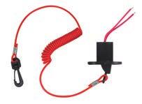 Evinrude, Mercury, Yamaha and Honda kill switches. Swivel snap hook prevents tangles in blister packs.
