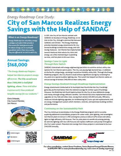 SANDAG Roadmap Program: Energy Efficiency Fact
