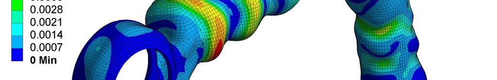 shape of the pipeline with increased stiffness is nearly the same as for current pipeline shape form.