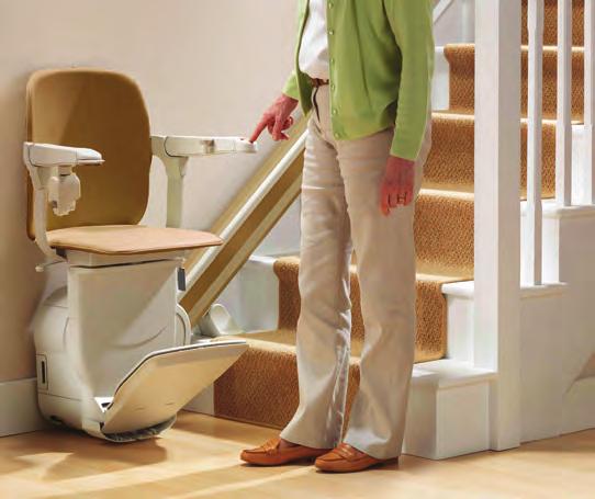 With constantly recharging batteries to ensure that your stairlift is always ready for use, a wide seat and footrest,